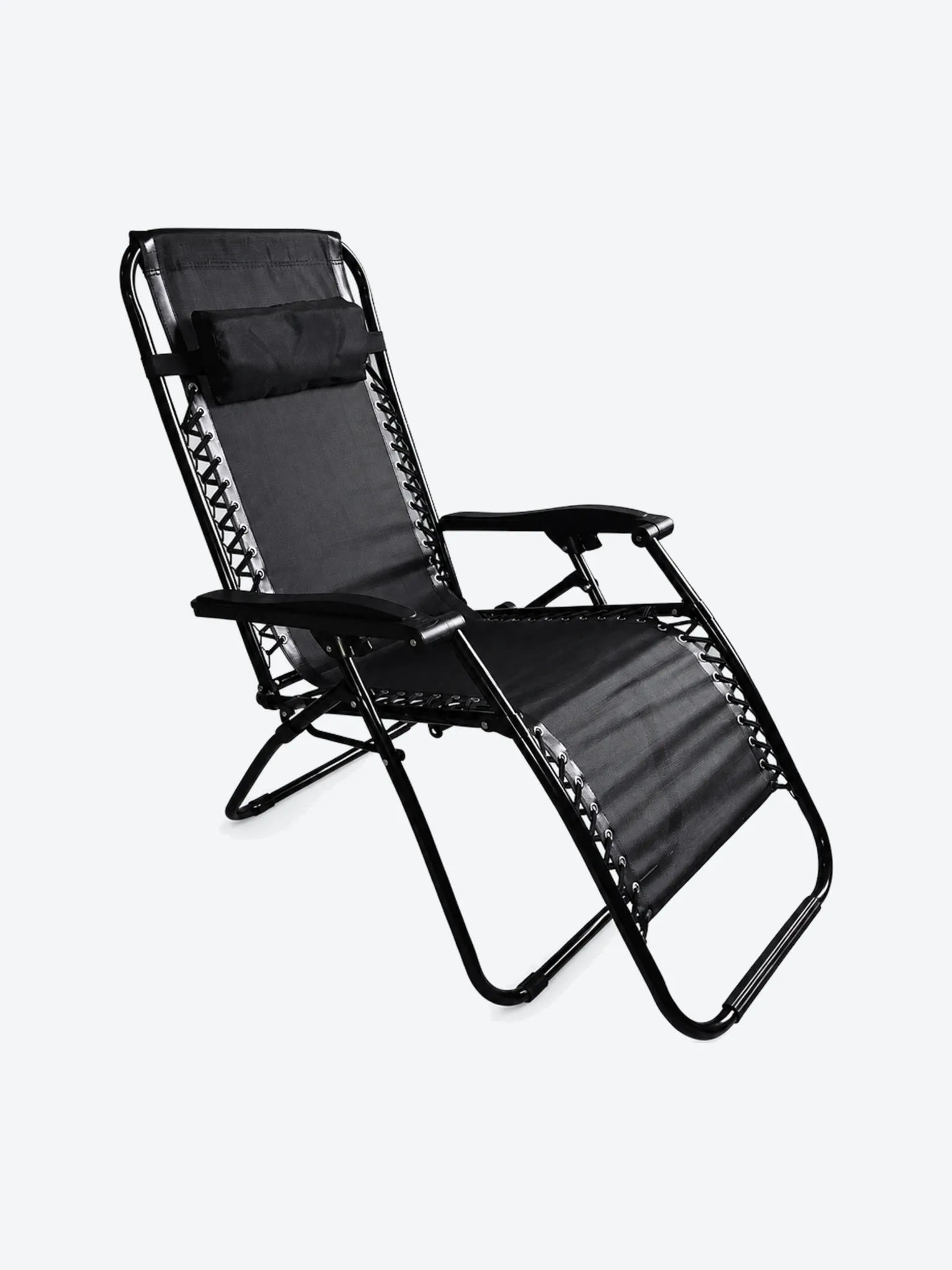 SILLA GRAVEDAD CERO NEGRA CON ALMOHADA