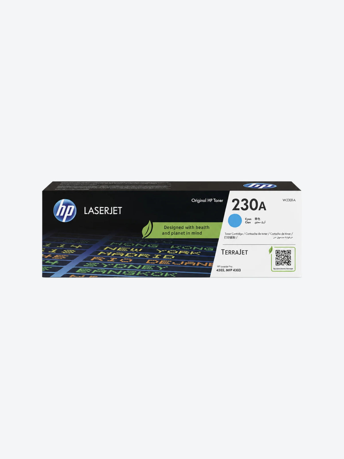 HP 230A - Cián - original - LaserJet - cartucho de tóner (W2301A) - para Color LaserJet Pro MFP 4301, MFP 4303-1
