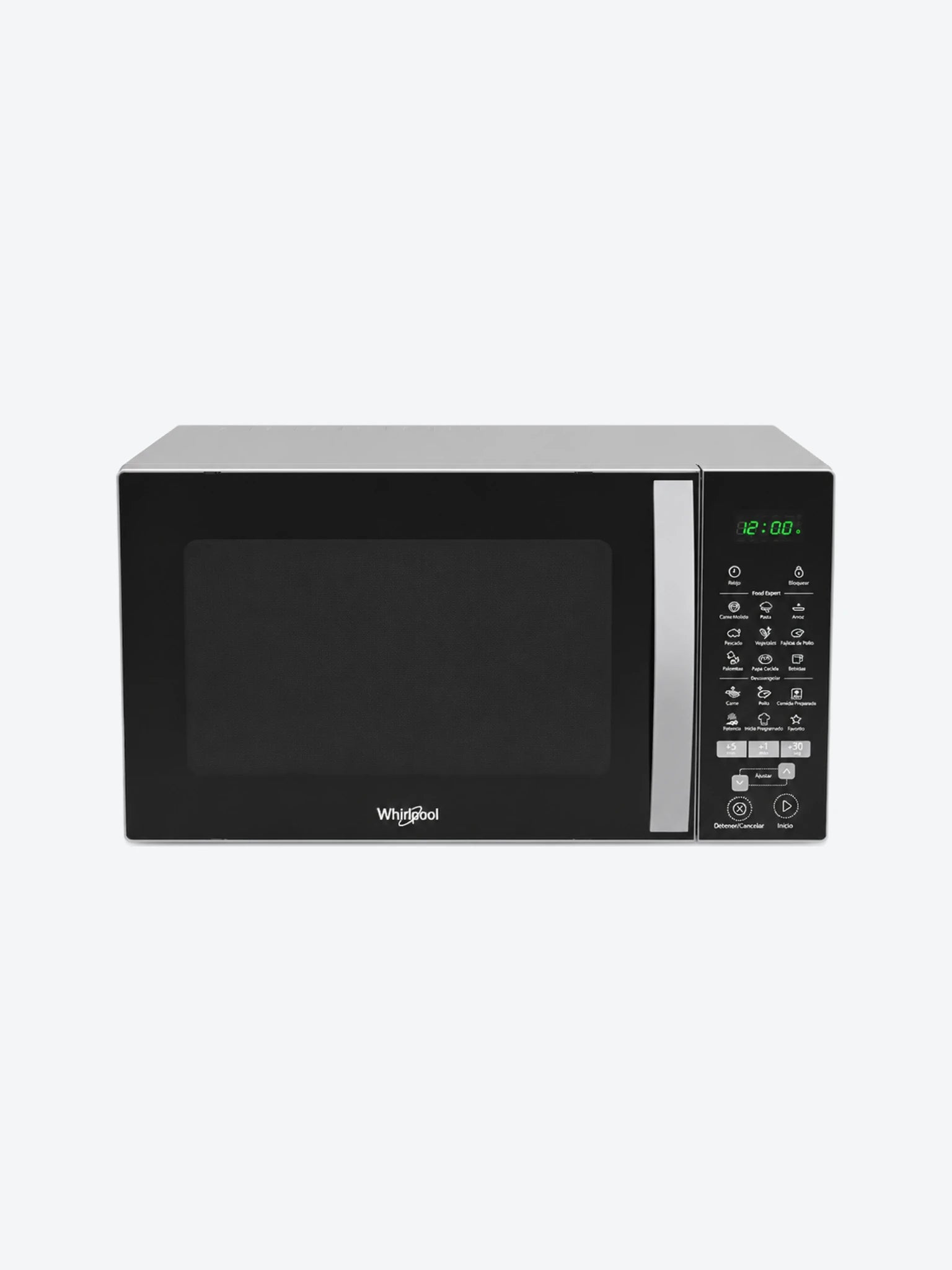 Horno de Microondas Negro Plata