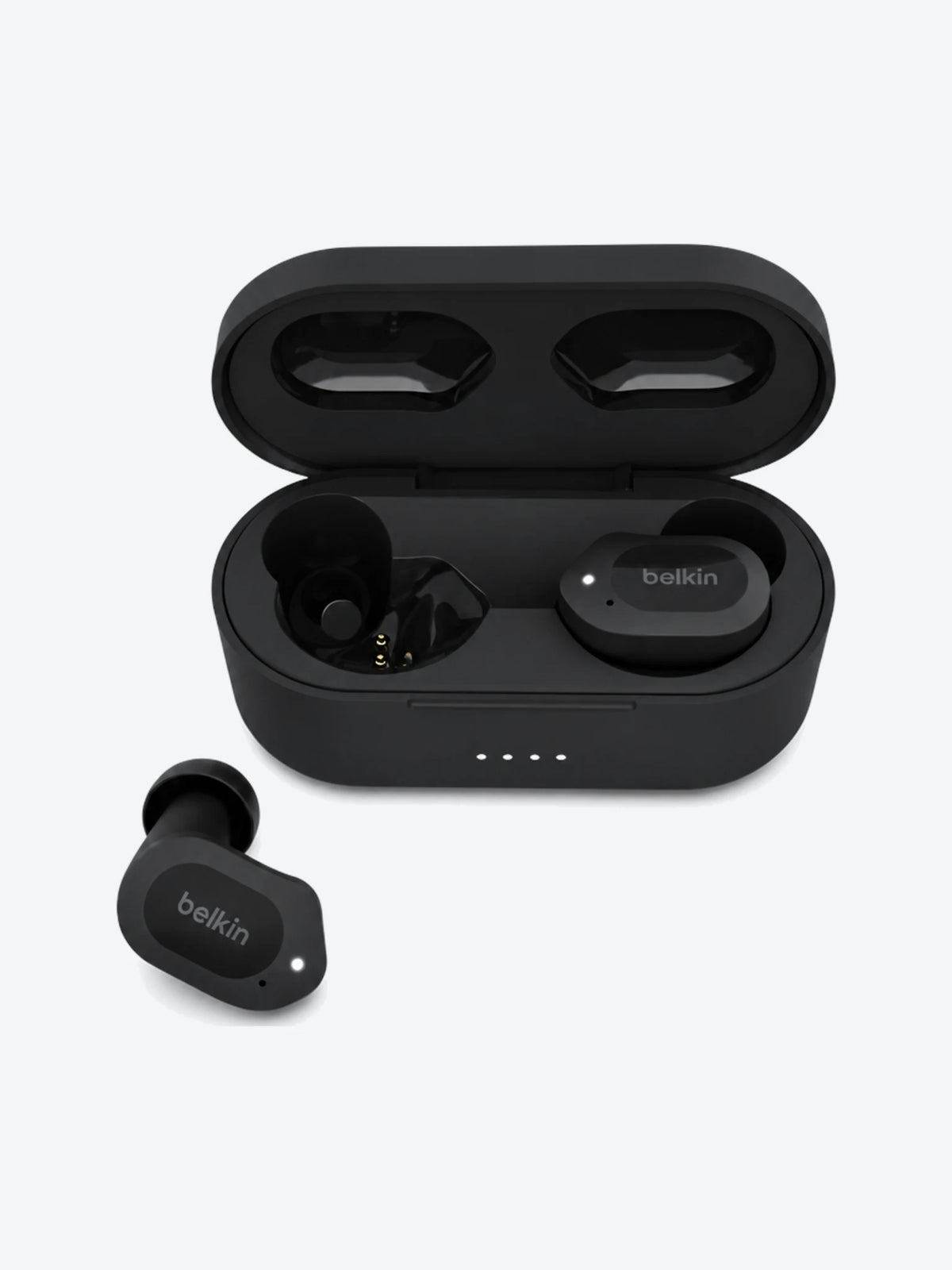 Belkin SoundForm Play - Auriculares inalámbricos con micro - en oreja - Bluetooth - cancelación de sonido activo - medianoche-1