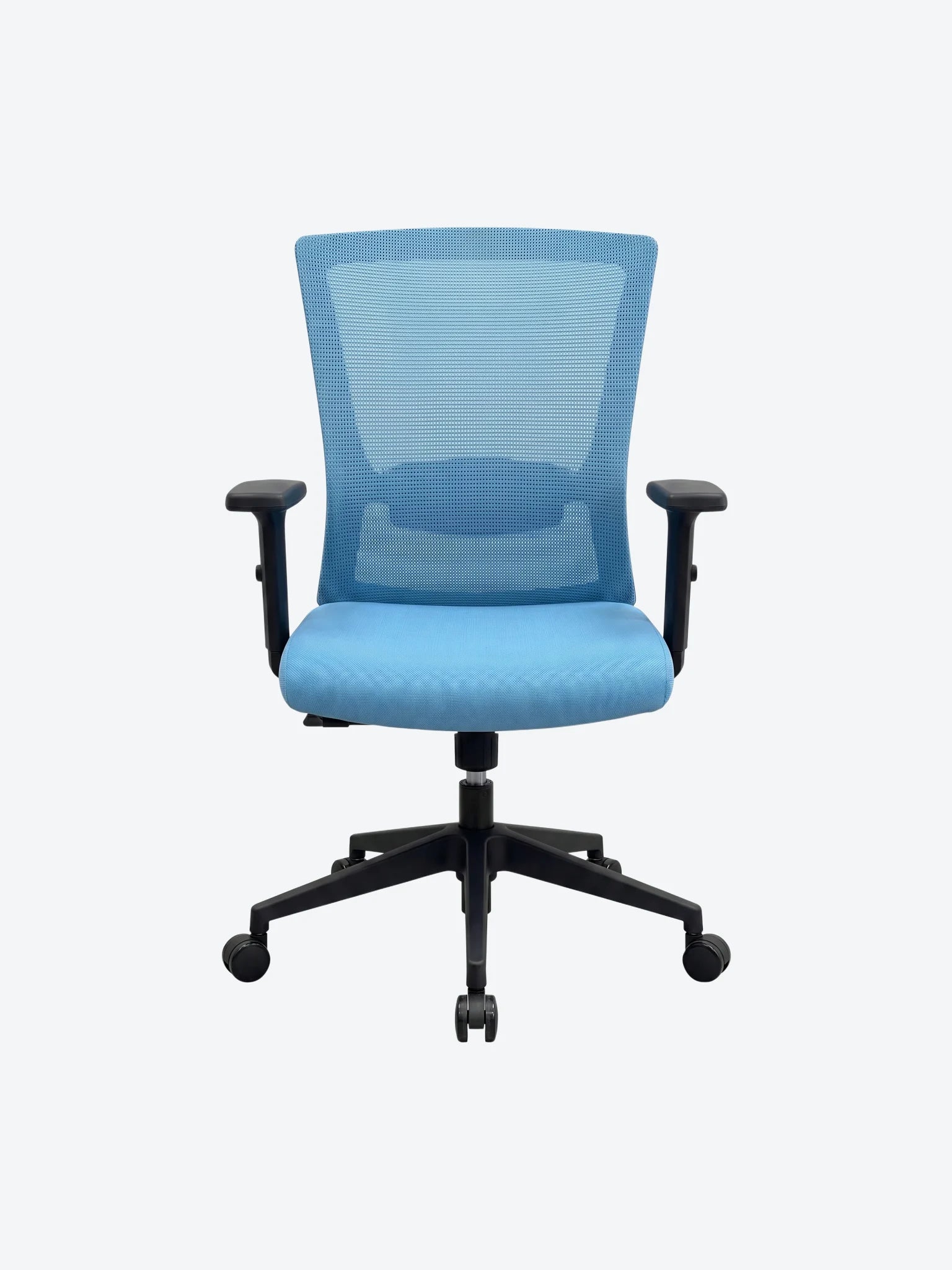 Silla de Oficina MG-WB-020-B1-BL De Tela Con Respaldo Color Negro-1