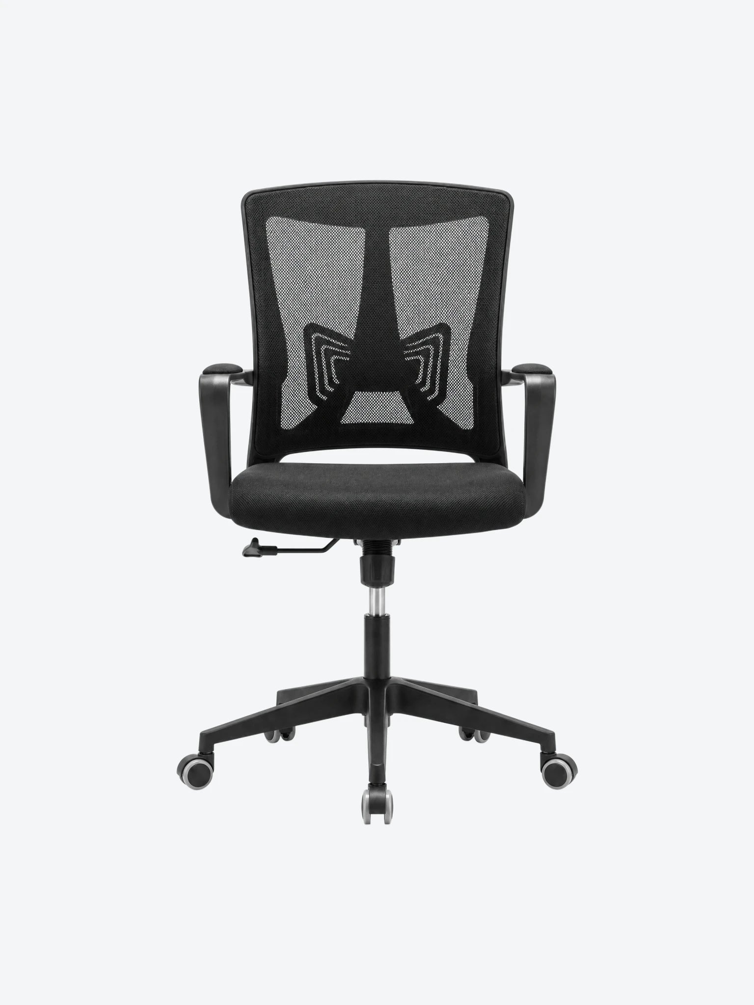 Silla de Oficina MG-WB-019-B1-BL De Mesh y Tela Con Respaldo Color Negro-1