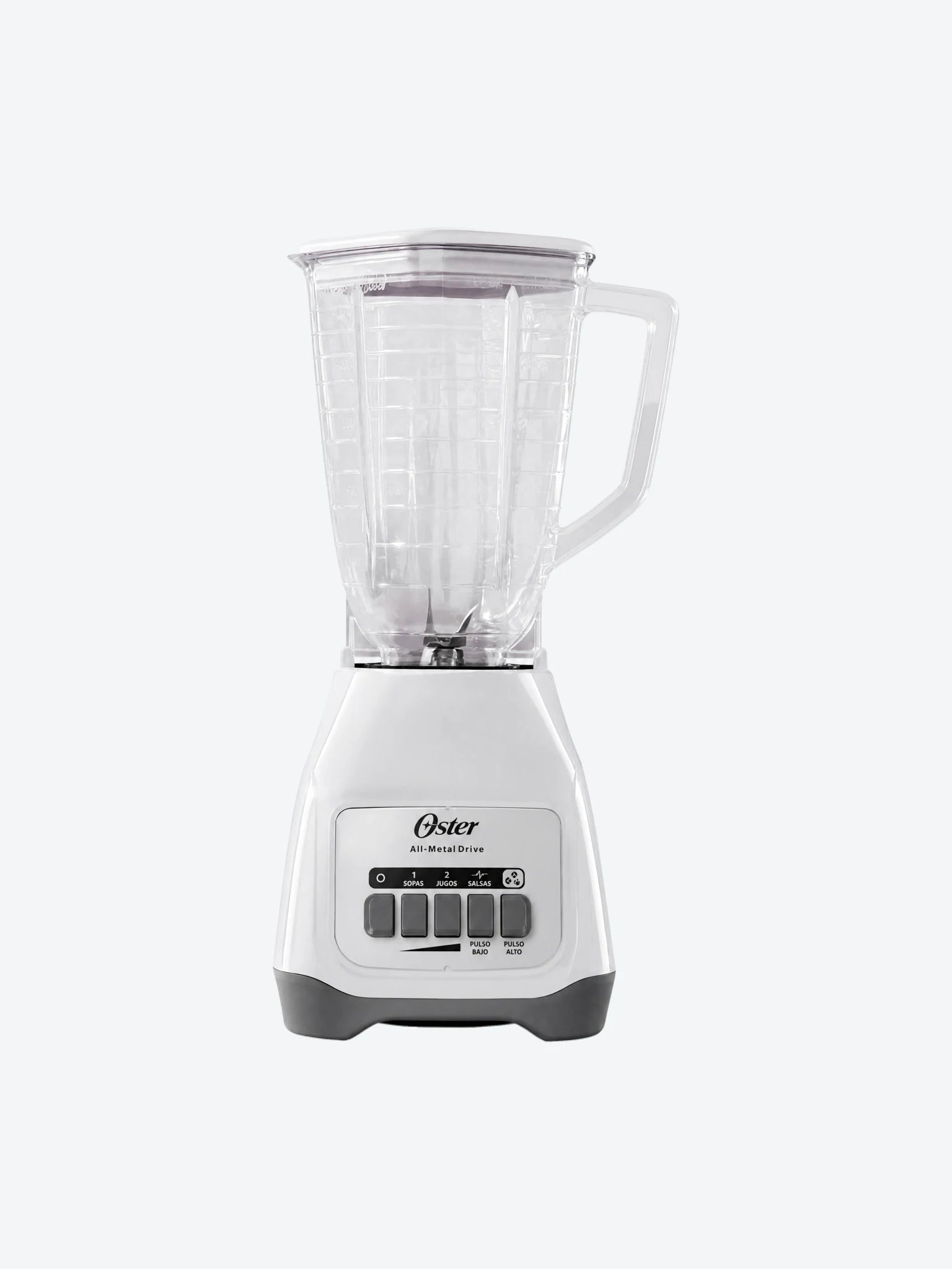 Licuadora Oster BLSTKAP-WPB-013 con 2 Velocidades 800W y Vaso Plastico Color Gris