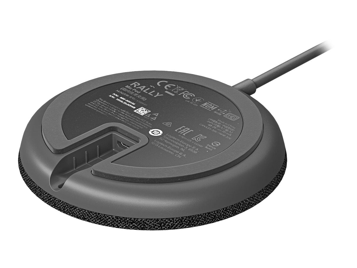 Logitech Rally Mic Pod - Micrófono - para Rally, Rally Plus, Rally Bar, Rally Bar Mini-4