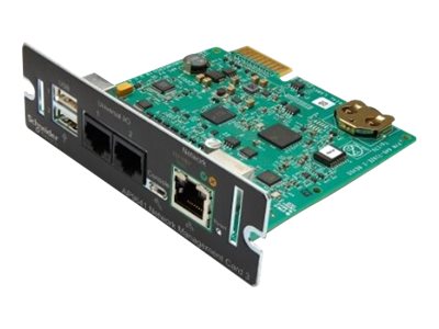 APC Network Management Card 3 with PowerChute Network Shutdown & Environmental Monitoring - Adaptador de administración remota - 1GbE - 1000Base-T - para P/N: SMTL2K2RM2UCLNC, SMTL3000RM2UCNC, SMX2KR2UX145, SMX750CUS, SRTL10KRM4UT, SRTL8KRM4UT-6