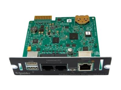APC Network Management Card 3 with PowerChute Network Shutdown & Environmental Monitoring - Adaptador de administración remota - 1GbE - 1000Base-T - para P/N: SMTL2K2RM2UCLNC, SMTL3000RM2UCNC, SMX2KR2UX145, SMX750CUS, SRTL10KRM4UT, SRTL8KRM4UT-5