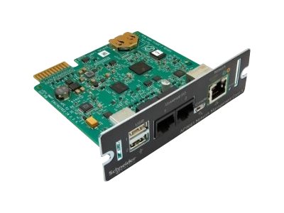 APC Network Management Card 3 with PowerChute Network Shutdown & Environmental Monitoring - Adaptador de administración remota - 1GbE - 1000Base-T - para P/N: SMTL2K2RM2UCLNC, SMTL3000RM2UCNC, SMX2KR2UX145, SMX750CUS, SRTL10KRM4UT, SRTL8KRM4UT-1