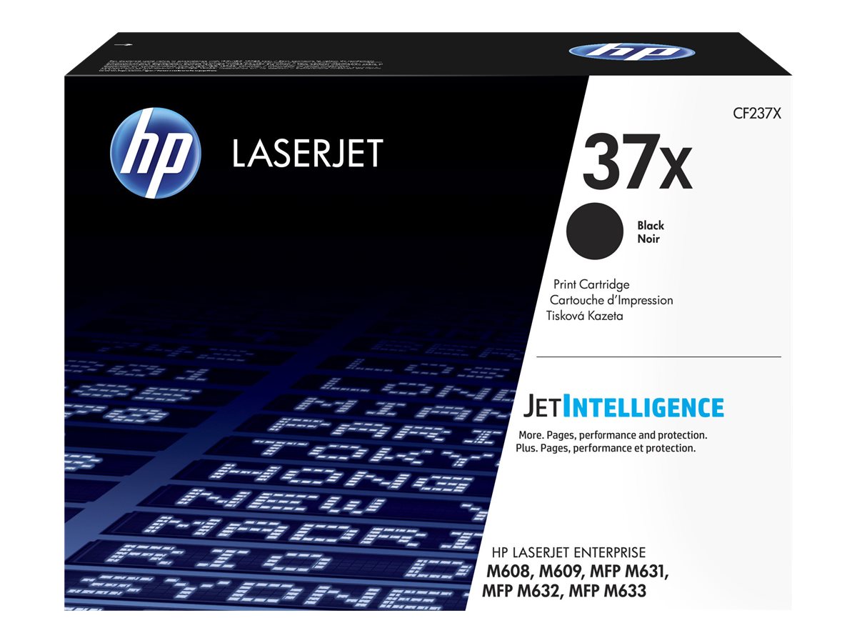 HP 37X - Alto rendimiento - negro - original - LaserJet - cartucho de tóner (CF237X) gobierno de EE. UU. - para LaserJet Enterprise M608, M609, MFP M631, MFP M632, MFP M633-2
