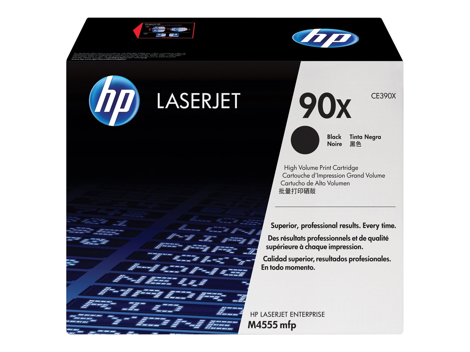 HP 90X - Alto rendimiento - negro - original - LaserJet - cartucho de tóner (CE390X) - para LaserJet Enterprise 600 M602dn, 600 M602m, 600 M602n, 600 M602x, M4555 MFP, M603xh-9