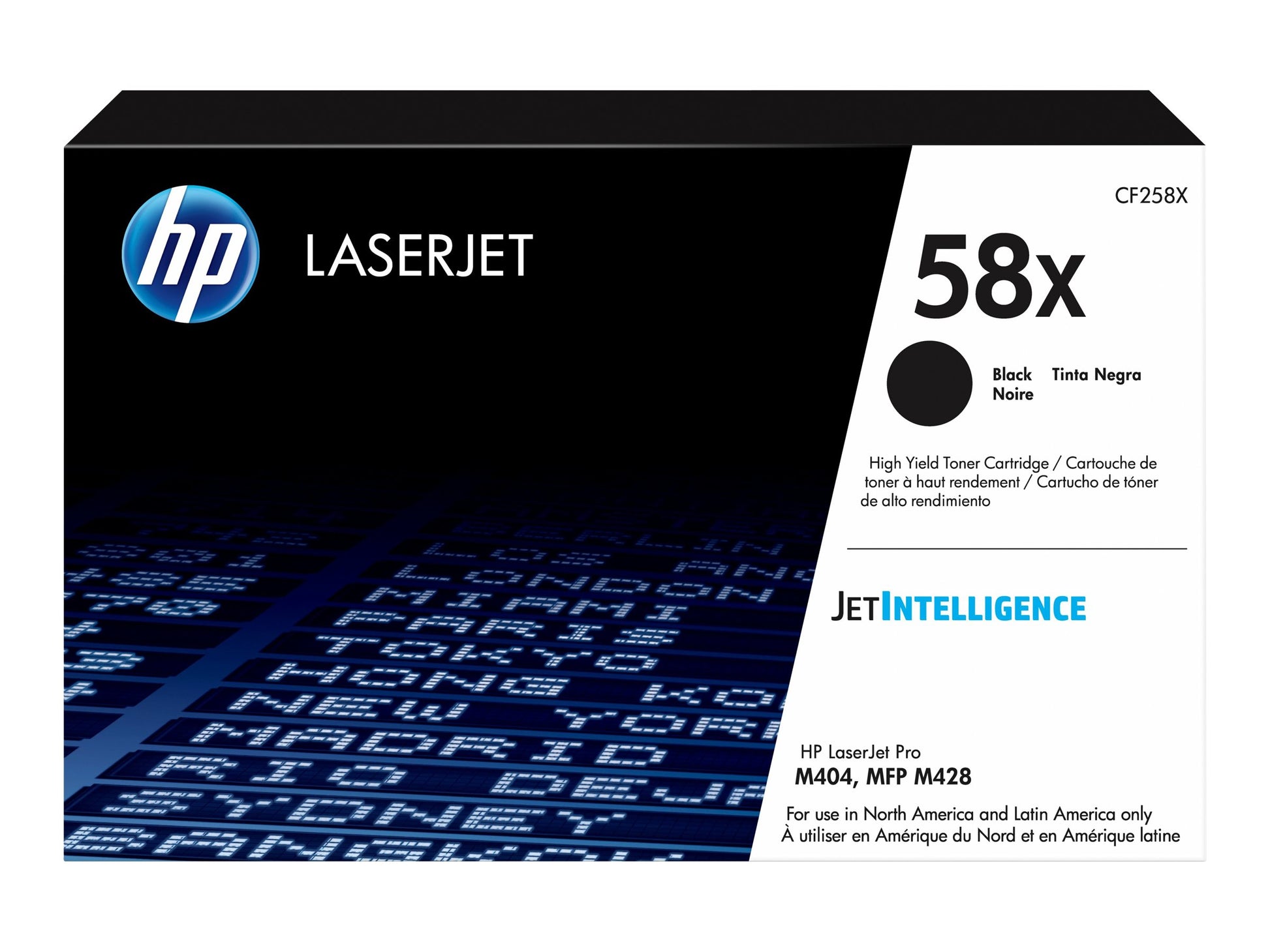 HP 58X - Gran capacidad - negro - original - LaserJet - cartucho de tóner (CF258X) - para LaserJet Pro M404dn, M404dw, M404n, M428fdw, MFP M428dw, MFP M428fdn, MFP M428fdw-10