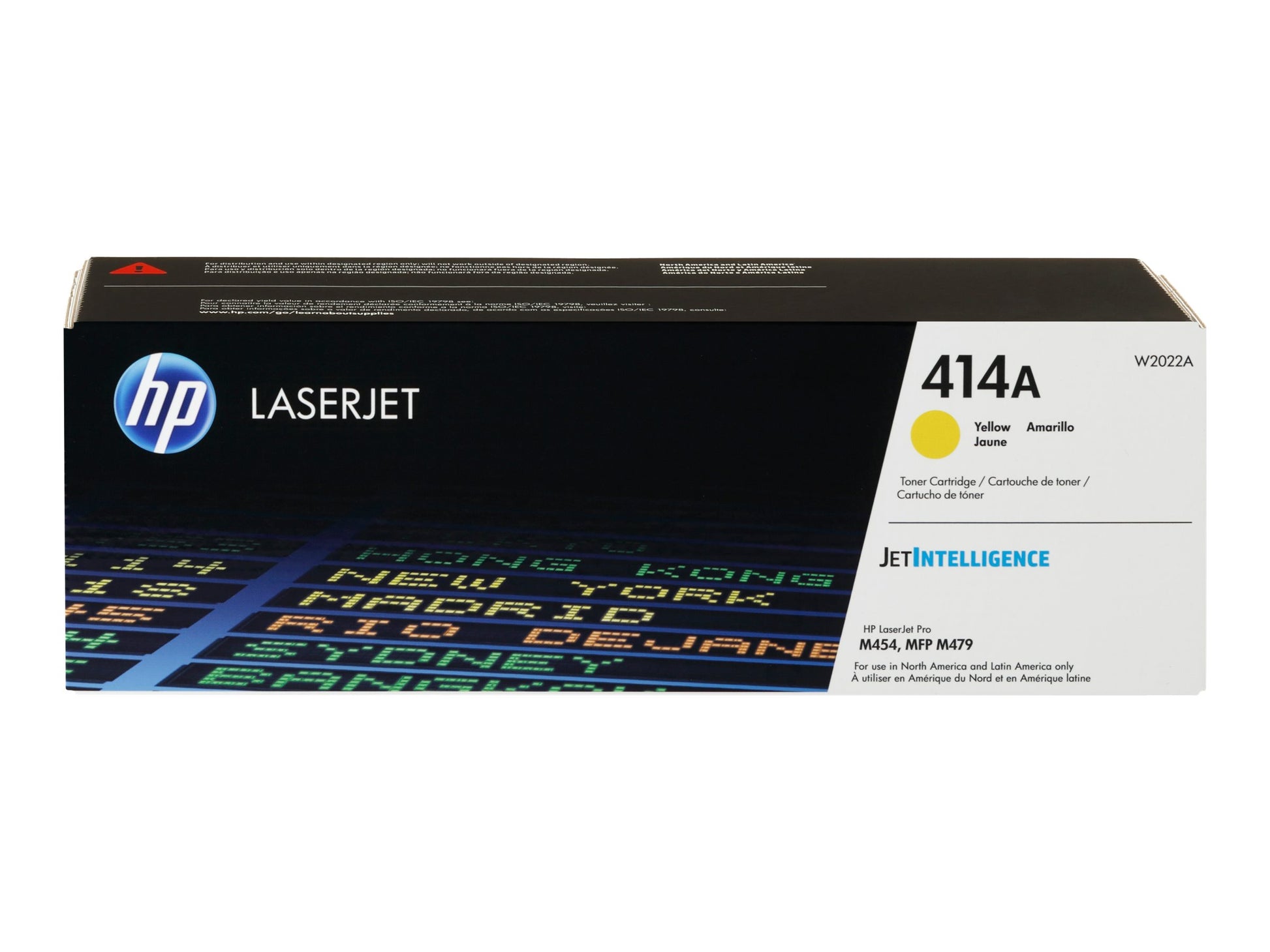 HP 414A - Amarillo - original - LaserJet - cartucho de tóner (W2022A) - para Color LaserJet Enterprise M455, MFP M480; Color LaserJet Pro M454, M479, MFP M479-9