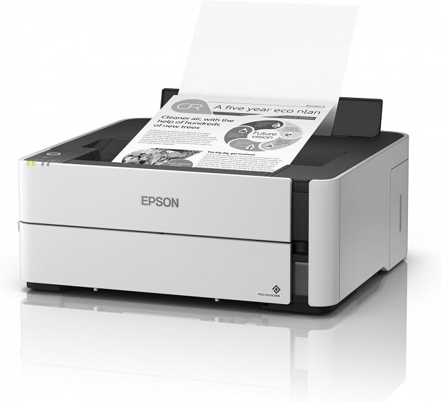 Epson - EcoTank M1180 - Impresora Monocromatica - Impresion 39ppm Duplex hasta A4 oficio -sobre No.10 - Gramaje 64g/m2 - 165g/m2 - Bandeja 251 hojas, 10 Sobres, 30 tarjetas - RED 100 Base-T, USB, WiFi, WiFi Direct - Ciclo maximo 20,000pag - 2 años con reg-2