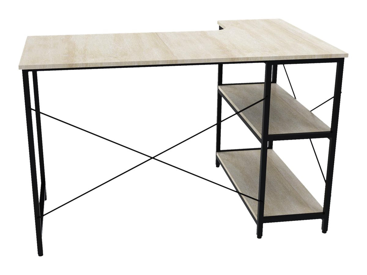 Xtech - Escritorio para ordenador - con forma de L - roble oscuro-8