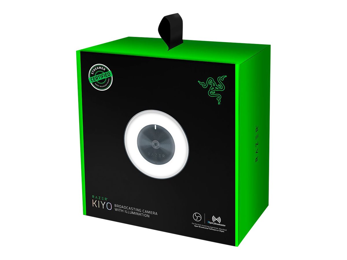 Razer Kiyo - Webcam - color - 4 MP - 1920 x 1080 - audio - USB 2.0 - MJPEG, H.264, YUV2-4