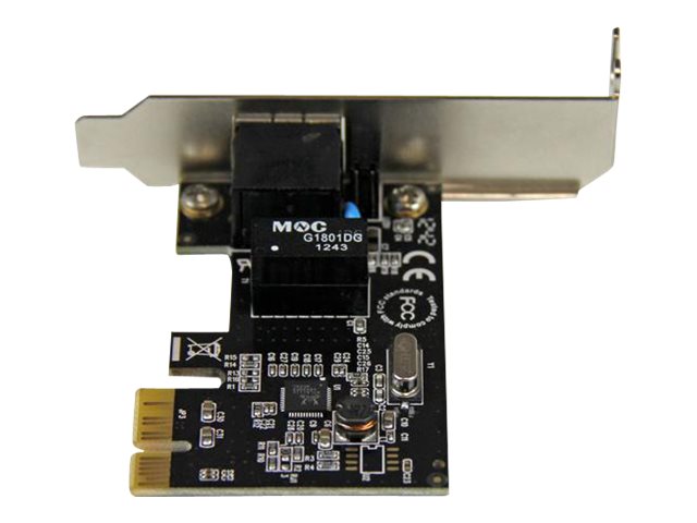StarTech.com Tarjeta de Red PCI Express de 1 Puerto Gigabit Ethernet -Adaptador NIC PCI-E - 1x RJ45 Hembra - Perfil Bajo - Adaptador de red - PCIe perfil bajo - Gigabit Ethernet x 1-2