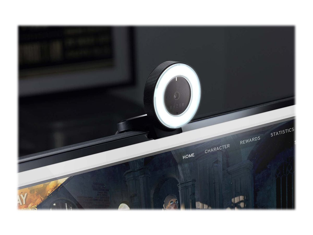 Razer Kiyo - Webcam - color - 4 MP - 1920 x 1080 - audio - USB 2.0 - MJPEG, H.264, YUV2-10