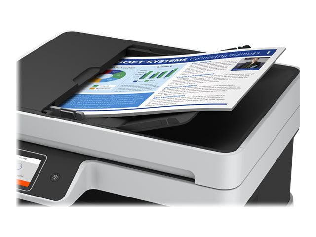 Epson EcoTank L6490 - Impresora multifunción - color - chorro de tinta - rellenable - 216 x 300 mm (original) - A4/Legal (material) - hasta 12 ppm (copiando) - hasta 17 ppm (impresión) - 250 hojas - 33.6 Kbps - LAN, USB 3.0, Wi-Fi(ac)-11