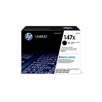 HP 147X - Alto rendimiento - negro - original - LaserJet - cartucho de tóner (W1470X) - para LaserJet Enterprise MFP M634, MFP M637; LaserJet Enterprise Flow MFP M634, MFP M635-3