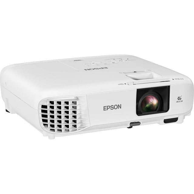 Epson PowerLite 119W - Proyector 3LCD - portátil - 4000 lúmenes (blanco) - 4000 lúmenes (color) - WXGA (1280 x 800) - 16:10 - LAN-10