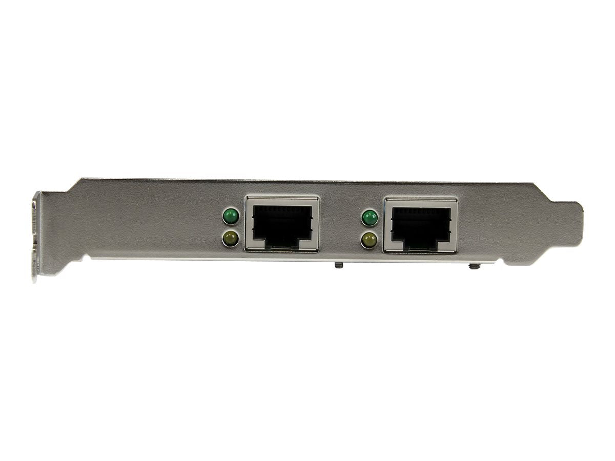 StarTech.com Adaptador Tarjeta de Red NIC PCI Express PCI-E de 2 Puertos Ethernet Gigabit - 2x RJ45 Hembra - Adaptador de red - PCIe perfil bajo - Gigabit Ethernet x 2 - para P/N: ET91000SM10, ET91000SM20-11