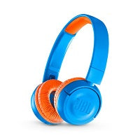 JBL JR300BT - Auriculares con diadema con micro - en oreja - Bluetooth - inalámbrico - naranja/azul-1