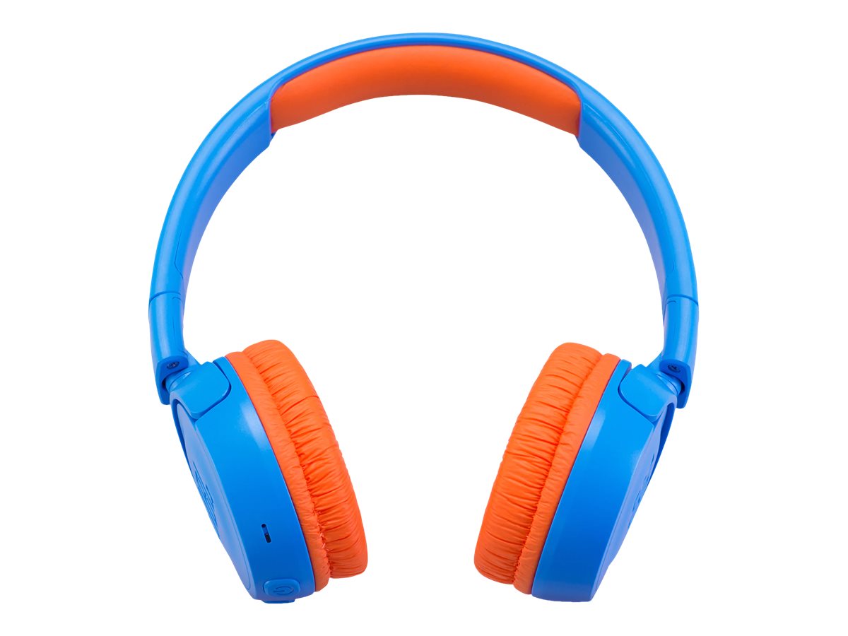 JBL JR300BT - Auriculares con diadema con micro - en oreja - Bluetooth - inalámbrico - naranja/azul-12