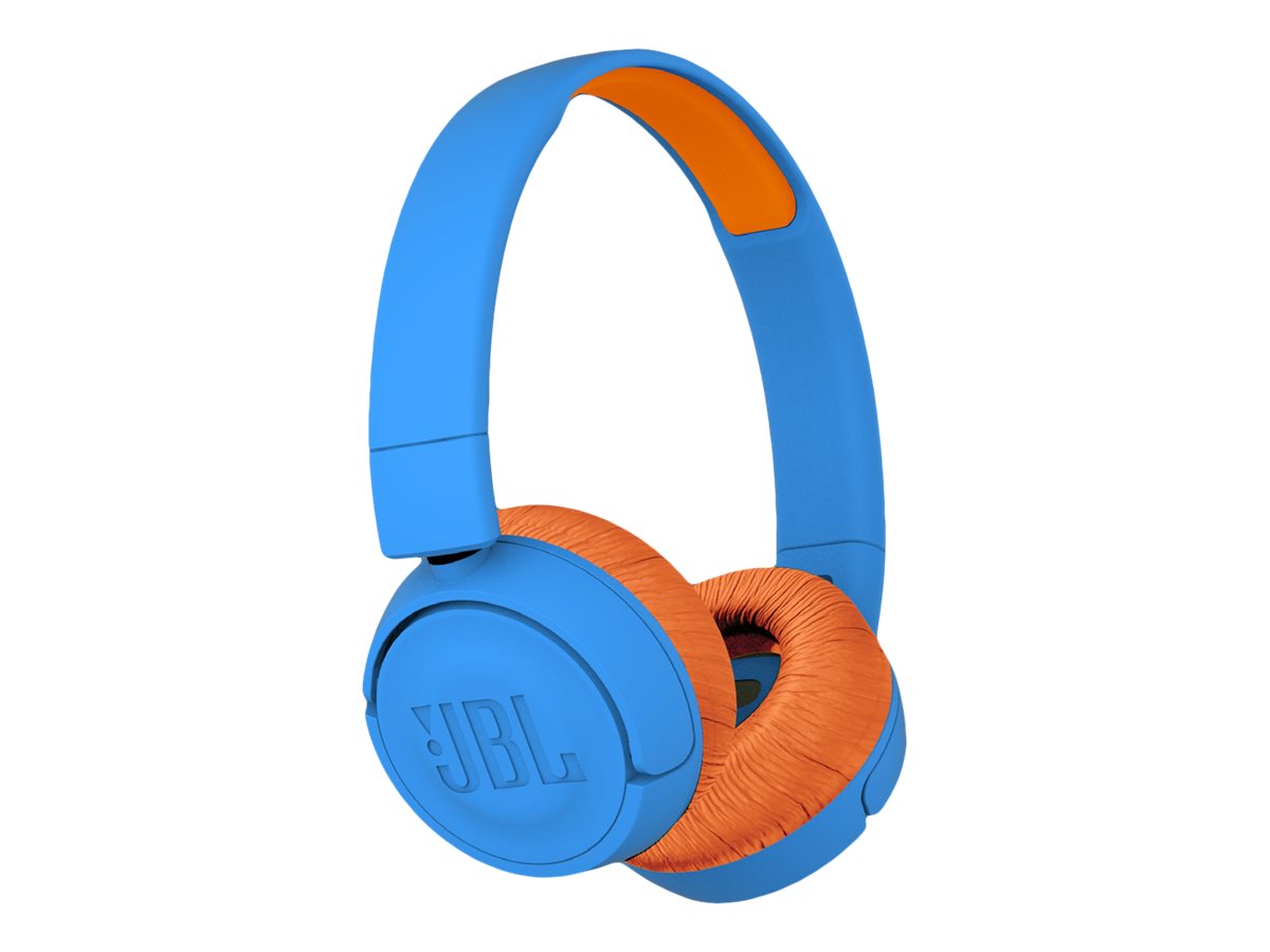 JBL JR300BT - Auriculares con diadema con micro - en oreja - Bluetooth - inalámbrico - naranja/azul-16