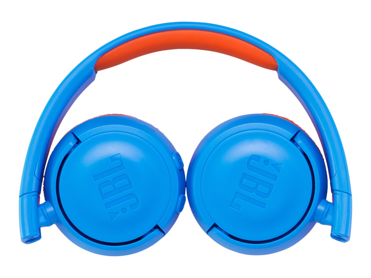 JBL JR300BT - Auriculares con diadema con micro - en oreja - Bluetooth - inalámbrico - naranja/azul-18