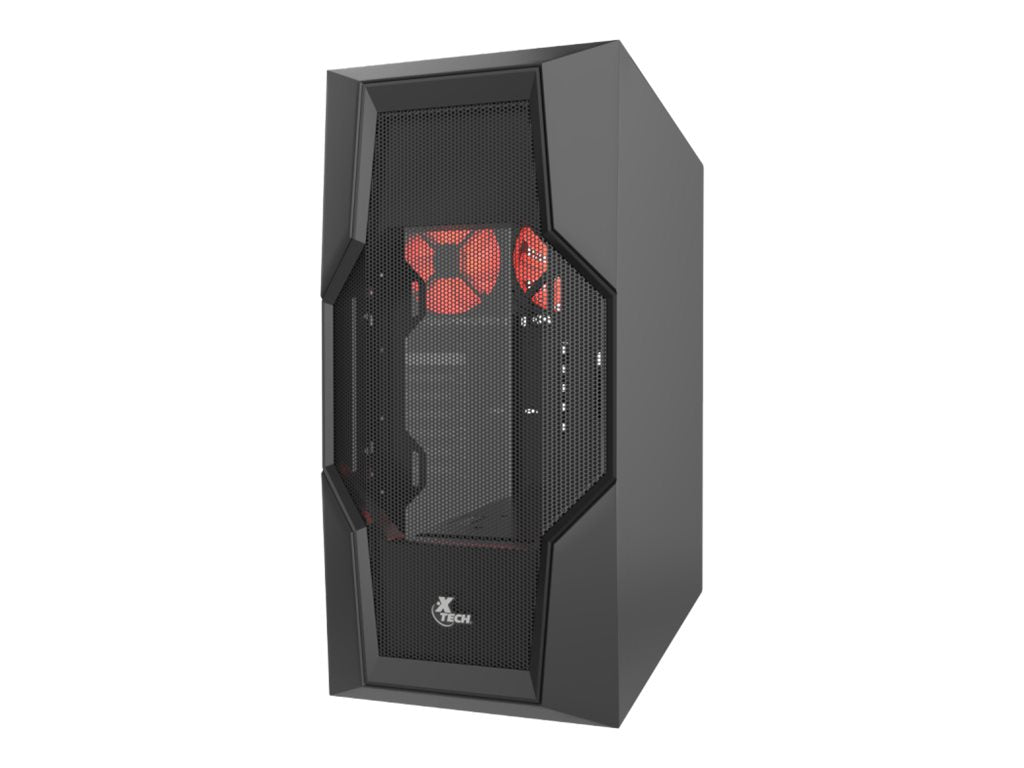 Xtech Gaming Series PHOBOS - Mid tower - ATX - panel lateral con ventana (cristal templado) - sin fuente de alimentación (ATX) - negro - USB/Audio-17