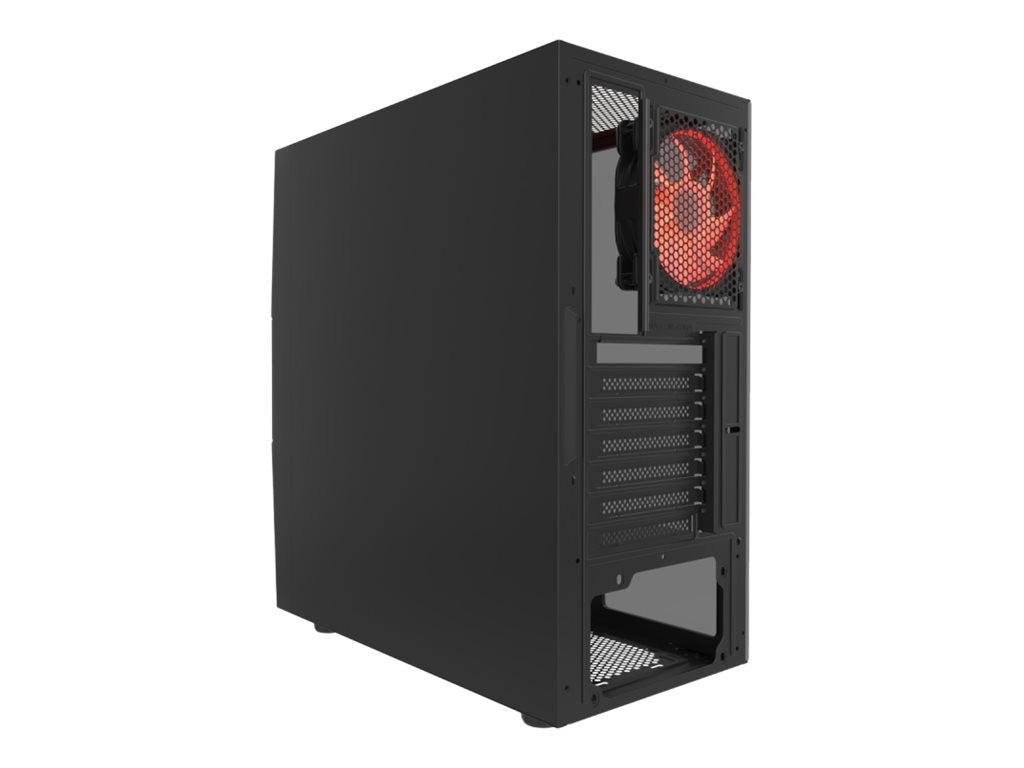 Xtech Gaming Series PHOBOS - Mid tower - ATX - panel lateral con ventana (cristal templado) - sin fuente de alimentación (ATX) - negro - USB/Audio-5