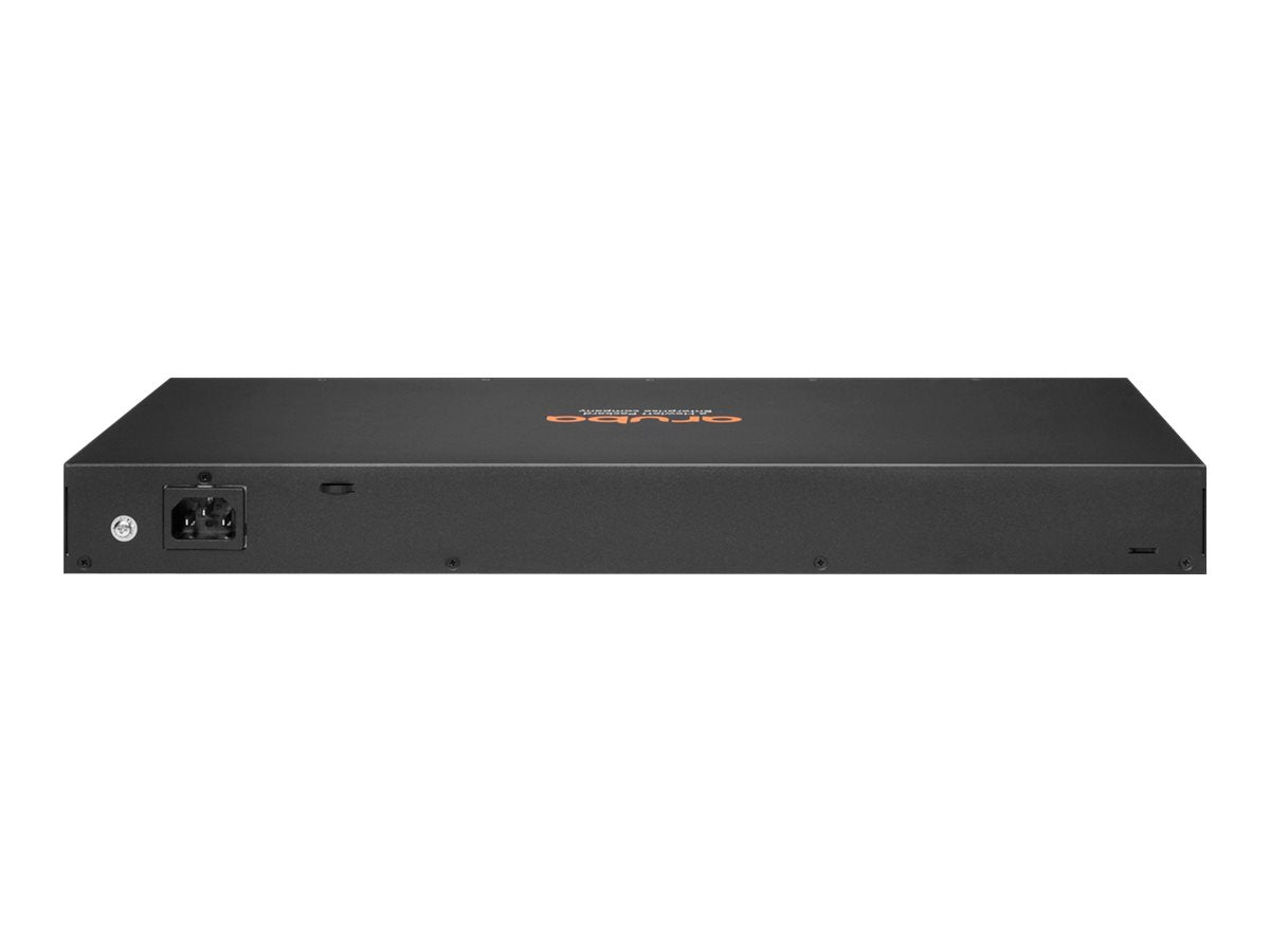 HPE Aruba 6100 24G Class4 PoE 4SFP+ - Conmutador - Gestionado - 24 x 10/100/1000 (PoE+) + 4 x 1 Gigabit / 10 Gigabit SFP+ - flujo de aire de lado a lado - montaje en rack - PoE+ (370 W)-3