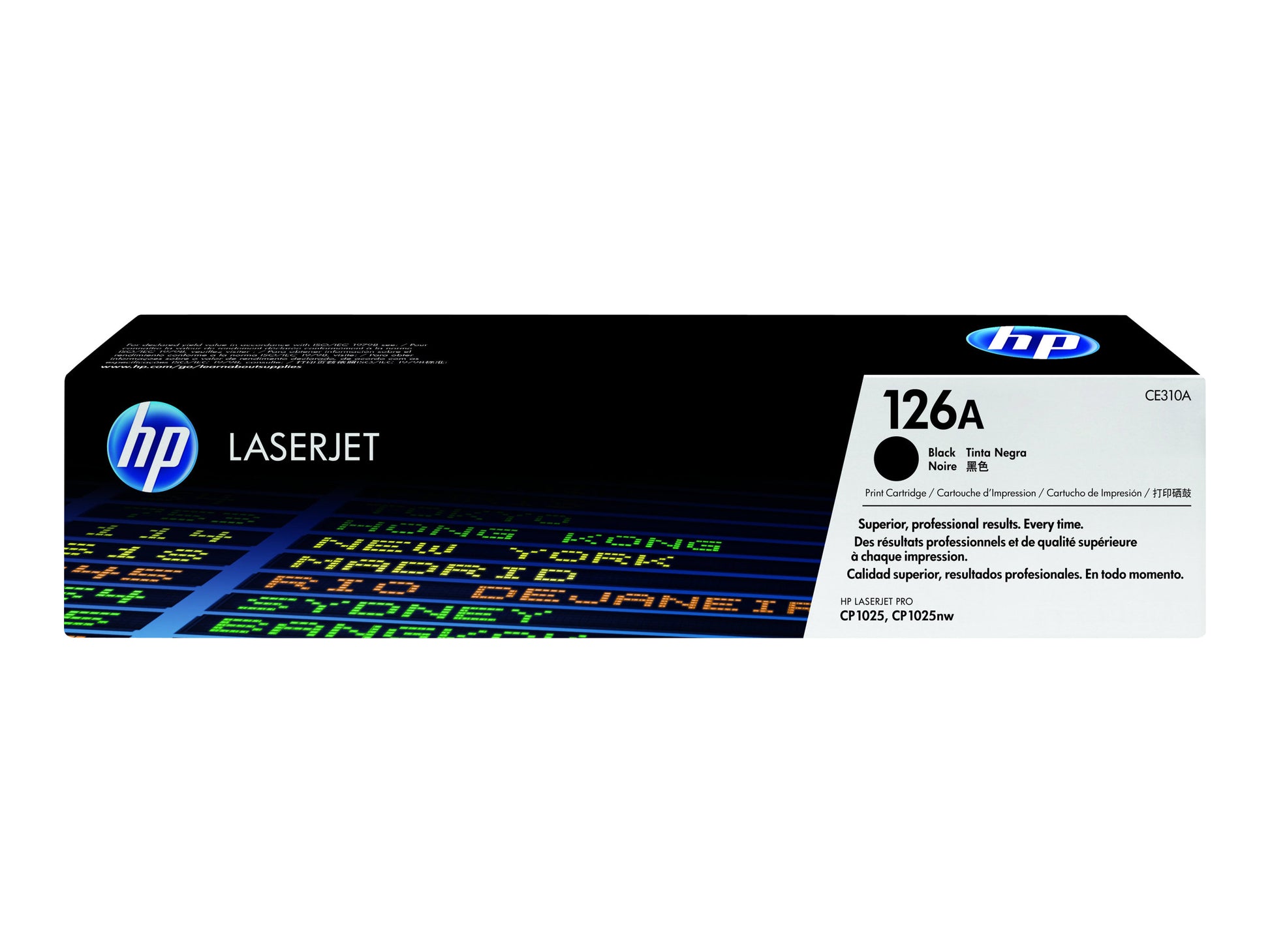 HP 126A - Negro - original - LaserJet - cartucho de tóner (CE310A) - para Color LaserJet Pro CP1025; LaserJet Pro MFP M175; TopShot LaserJet Pro M275-10