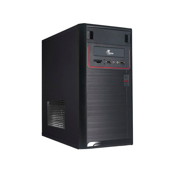Xtech - Desktop - Micro ATX - All black - pc case 600W ps logo-3