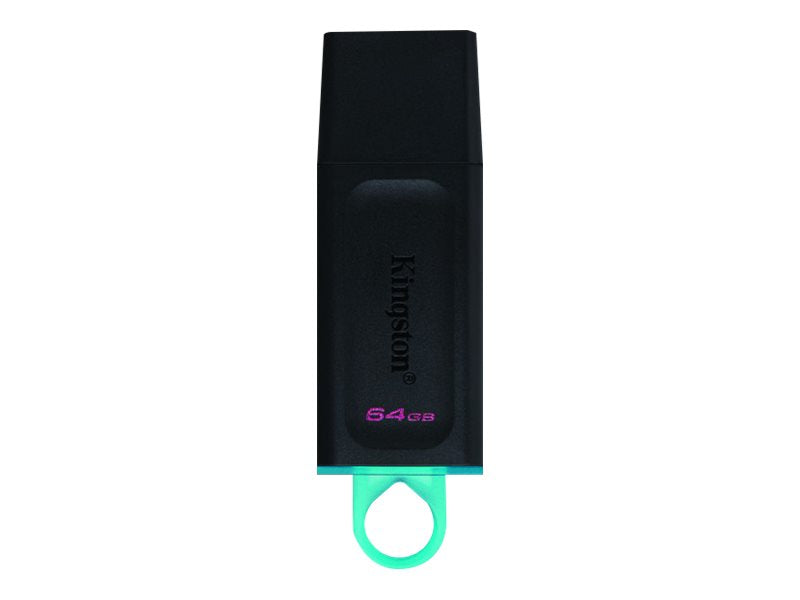 Kingston DataTraveler Exodia - Unidad flash USB - 64 GB - USB 3.2 Gen 1 - negro con turquesa-6