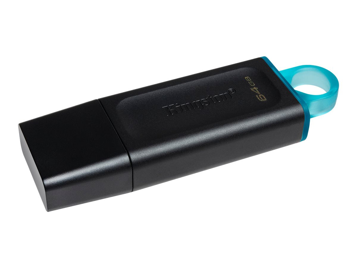 Kingston DataTraveler Exodia - Unidad flash USB - 64 GB - USB 3.2 Gen 1 - negro con turquesa-20