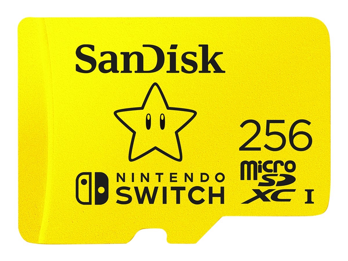 SanDisk Nintendo Switch - Tarjeta de memoria flash - 256 GB - UHS-I U3 - microSDXC UHS-I - para Nintendo Switch-2