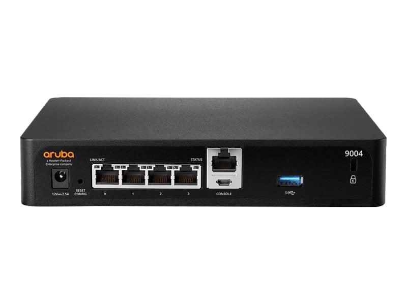 HPE Aruba 9004 (RW) - Pasarela - 4 puertos - 1GbE - ZigBee, NFC, Bluetooth - gestionado a través de la nube - BTO-6