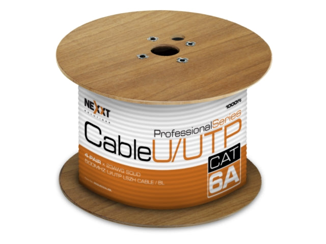 Nexxt Enterprise Cat6A U/UTP Cable 4P 23AWG LSZH 305m BL-2