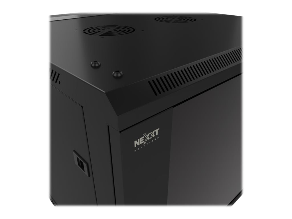 Nexxt Solutions - Rack armario - instalable en pared - RAL 9005, negro barniz - 6U - 19"-5