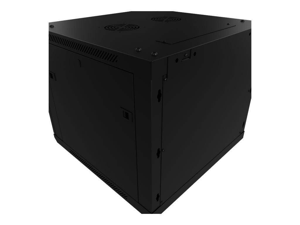 Nexxt Solutions - Rack armario - instalable en pared - RAL 9005, negro barniz - 12U - 19"-4
