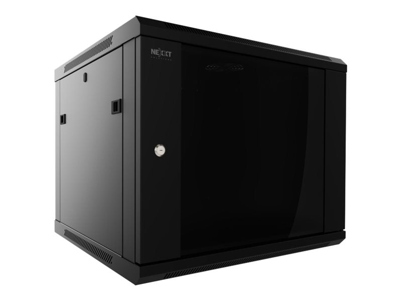 Nexxt Solutions - Rack armario - instalable en pared - RAL 9005, negro barniz - 9U - 19"