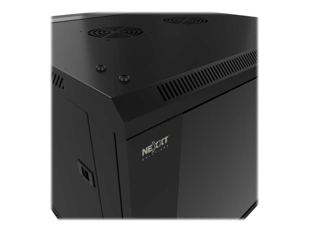 Nexxt Solutions - Rack armario - instalable en pared - RAL 9005, negro barniz - 9U - 19"