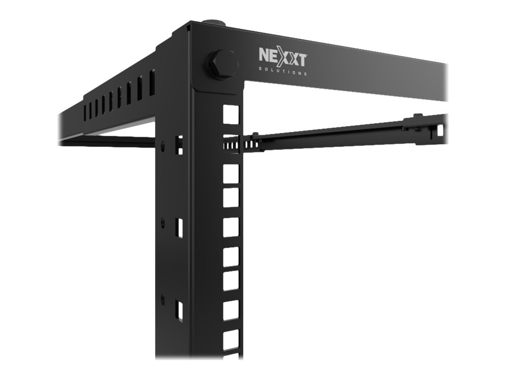 Nexxt Solutions - Rack marco abierto - 4 postes - instalable en el suelo - RAL 9005, negro barniz - 42U - 19"-6