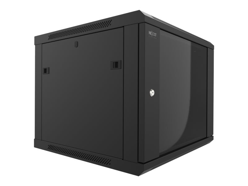 Nexxt Solutions - Rack armario - instalable en pared - RAL 9005, negro barniz - 9U - 19"-15