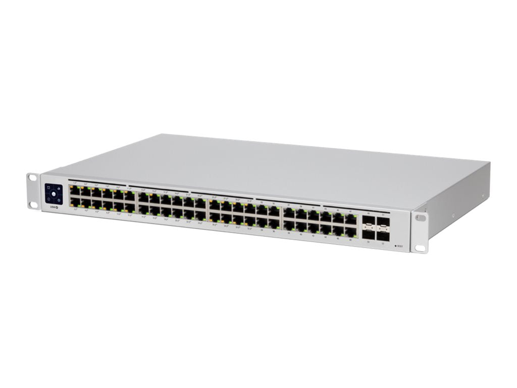 Ubiquiti UniFi Switch USW-48-POE - Conmutador - Gestionado - 48 x 10/100/1000 (32 PoE+) + 4 x Gigabit SFP - montaje en rack, sobremesa - PoE+ (195 W)-1