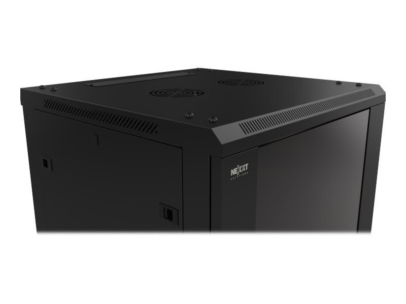 Nexxt Solutions - Rack armario - instalable en pared - RAL 9005, negro barniz - 9U - 19"-11