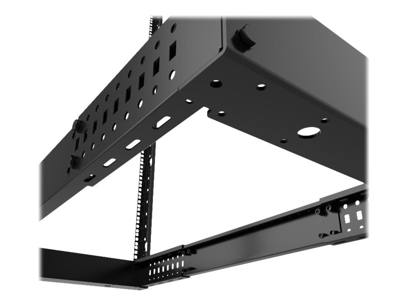 Nexxt Solutions - Rack marco abierto - 4 postes - instalable en el suelo - RAL 9005, negro barniz - 42U - 19"-5