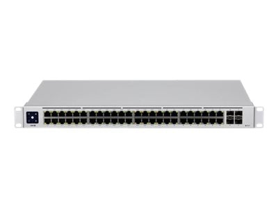 Ubiquiti UniFi Switch USW-48-POE - Conmutador - Gestionado - 48 x 10/100/1000 (32 PoE+) + 4 x Gigabit SFP - montaje en rack, sobremesa - PoE+ (195 W)