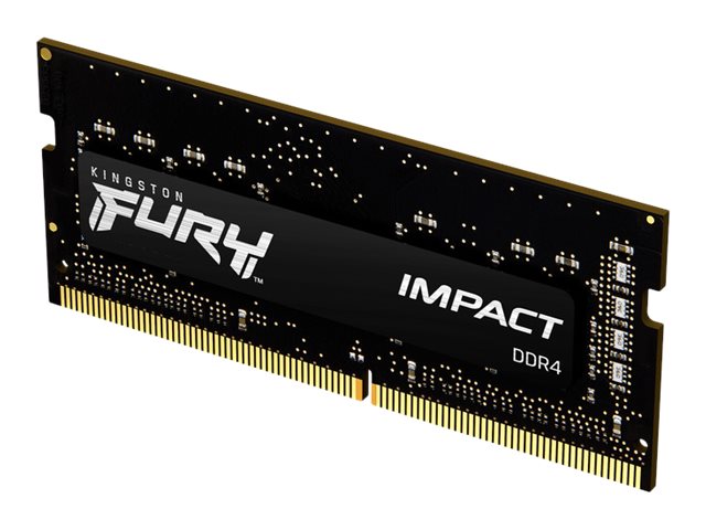 Kingston FURY Impact - DDR4 - módulo - 16 GB - SO-DIMM de 260 contactos - 3200 MHz / PC4-25600 - CL20 - 1.2 V - sin búfer - no ECC - negro-7