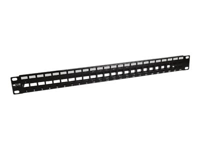 Nexxt - Tablero de conexiones - instalable en bastidor - negro, RAL 9005 - 1U - 19" - 24 puertos-2